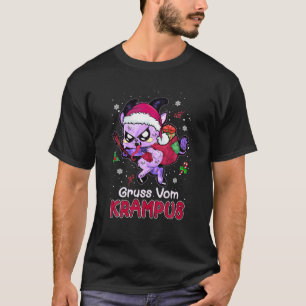 Camiseta Funny Santa Gruss Vom Krampus Kawaii Pastel Gótic