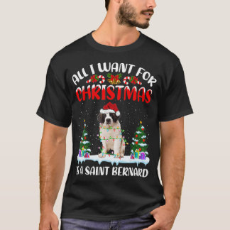 Camiseta Funny Santa Hat Todo Lo Que Quiero De Los Navidade