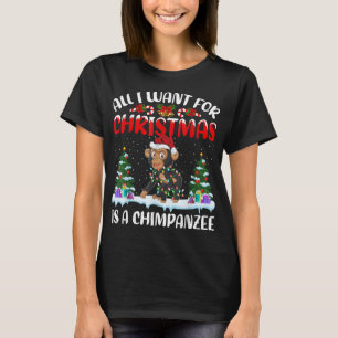 Camiseta Funny Santa Hat Todo Lo Que Quiero De Los Navidade