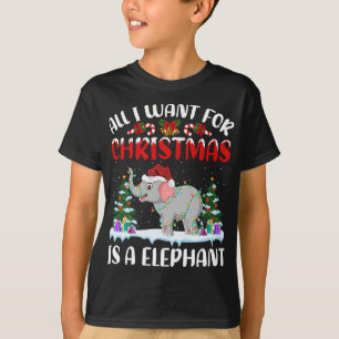 Camiseta Funny Santa Hat Todo Lo Que Quiero De Los Navidade