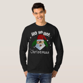 Camiseta Funny Santa Ho Ho Ho Navidades Red Green