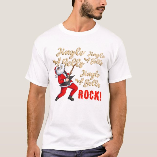 Camiseta Funny Santa Jingle Bell Rock Navidades Pajama (Anverso)