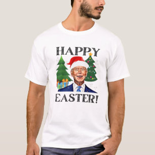 Camiseta Funny Santa Joe Biden Feliz Pascua Feo Navidades
