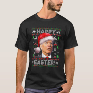 Camiseta Funny Santa Joe Biden Feliz Pascua Feo Navidades