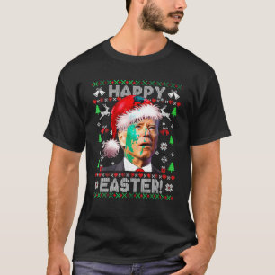 Camiseta Funny Santa Joe Biden Feliz Pascua Feo Navidades