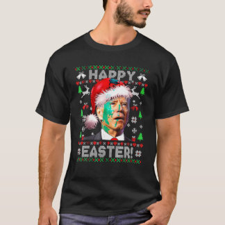 Camiseta Funny Santa Joe Biden Feliz Pascua Feo Navidades