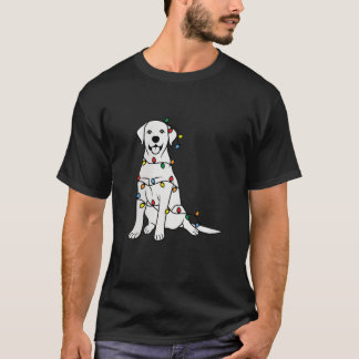Camiseta Funny Santa Labrador Recuperador Navidades Luces s