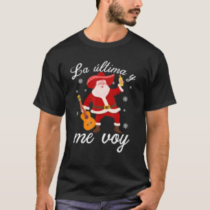Camiseta Funny Santa Navidades mexicana Feliz Navidad Méxi