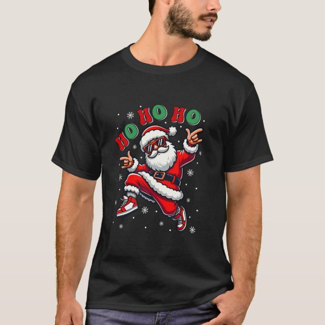 Camiseta Funny Santa Navidades Pajama Feliz Navidad Santa (Anverso)