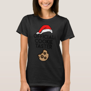 Camiseta Funny Santa Official Cookie Taster Family Christma