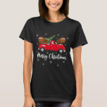 Camiseta Funny Santa Riding Christmas Tree Truck Bison Chri<br><div class="desc">Navidades divertidos de Santa Riding Christmas Tree Truck Bison</div>
