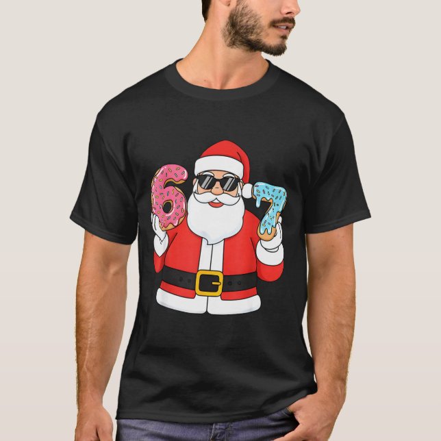 Camiseta Funny Santa Six Seven 67 Ice Cream Drip Christmas  (Anverso)