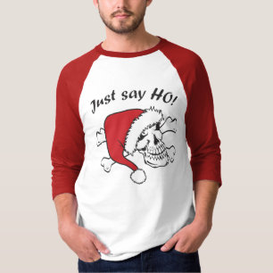 Camiseta Funny Santa Skull