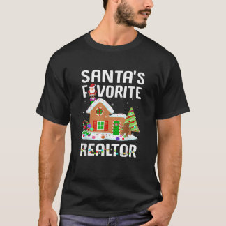 Camiseta Funny Santa's Agente de bienes raíces favorito Cri
