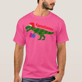 Camiseta Funny Santasauro Trex Dinosaurios Navidad vacacion