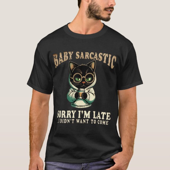 Camiseta Funny Sarcastic Gamer Cat (Anverso)