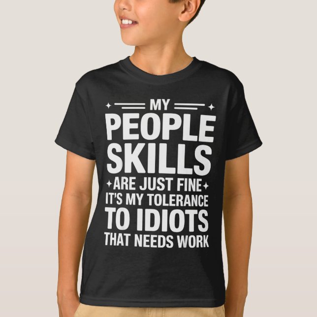 Camiseta Funny Sarcastic Saying Humor Introvert Workplace A (Anverso)