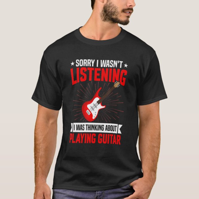 Camiseta Funny Sarcastic Saying I Was Thinking About Playin (Anverso)