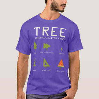 Camiseta Funny Sarcastic Tree Identification Chart for Happ