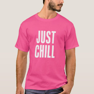 Camiseta FUNNY SARCÁSTICO SÓLO CHILL Sencillo CÁLCULO Blanc
