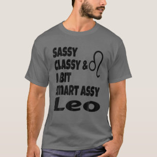 Camiseta Funny Sassy Clásico Y Un Poco Inteligente Asía Leo