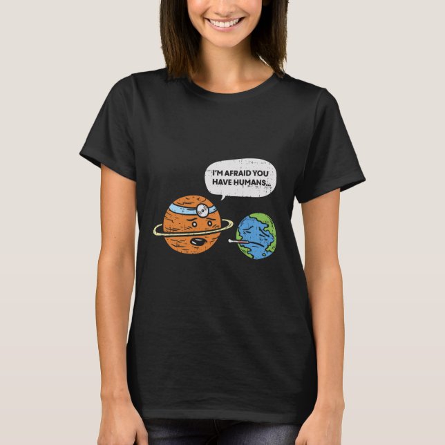 Camiseta Funny Save Earth Day Planet Médicas Humanos (Anverso)