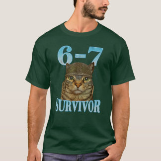 Camiseta Funny Saying 67 Catsummy Ache Survivor Cat Meme si