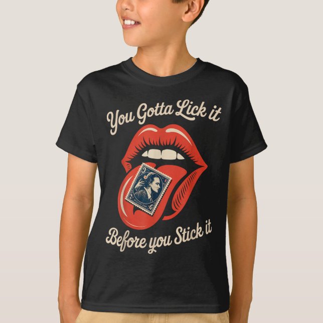 Camiseta Funny Saying Lick It Before You Stick It Joke Wome (Anverso)