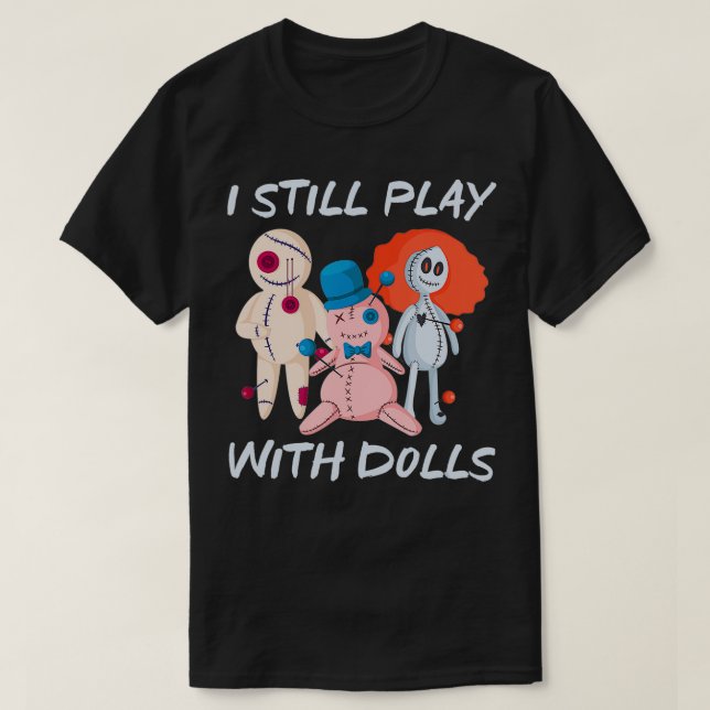 Camiseta Funny Scary Witch Voodoo Doll Gift Halloween  (Diseño del anverso)
