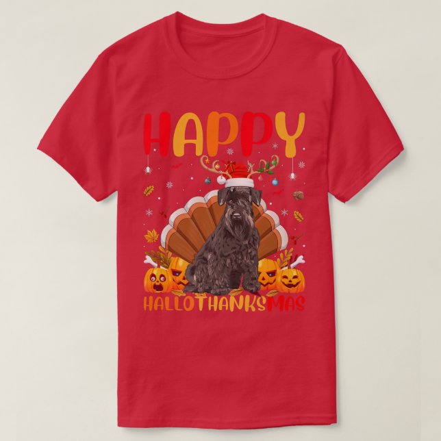 Camiseta Funny Schnauzer Dog Lover Feliz Schnauzer HelloTha (Diseño del anverso)