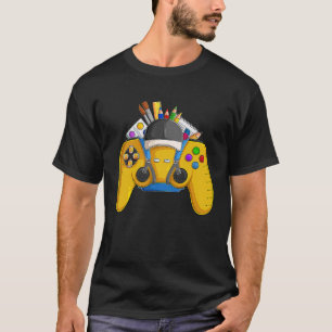 Camiseta Funny School Controller para Video Games Gamer Boy