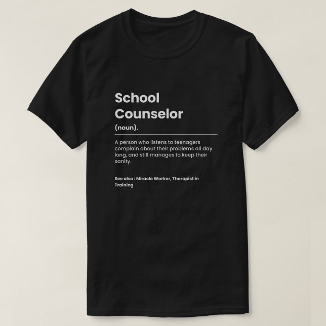 Camiseta Funny School Counselor (Diseño del anverso)