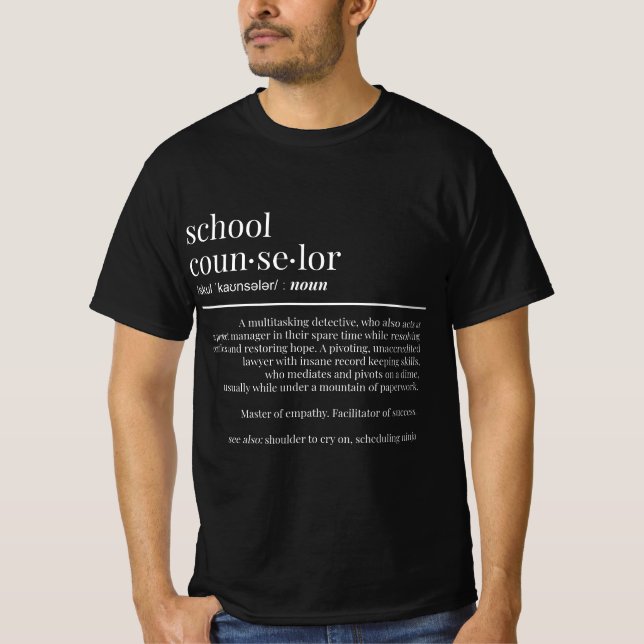 Camiseta Funny School Counselor Gift Counseling  (Anverso)