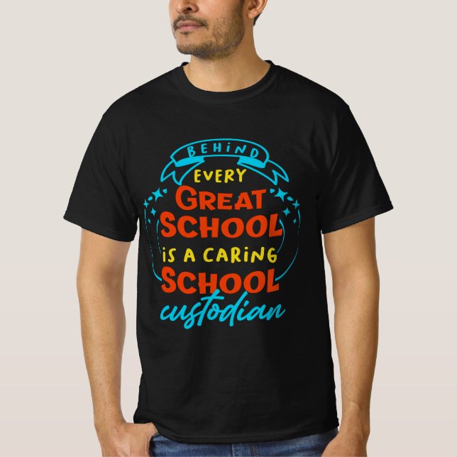 Camiseta Funny School Custodian  (Anverso)