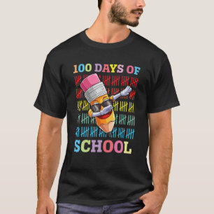 Camiseta Funny School Tee Smarter Kids Dabbing Crayon 100 D