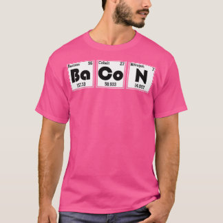Camiseta Funny Science Bacon Periodic Table Chemistry