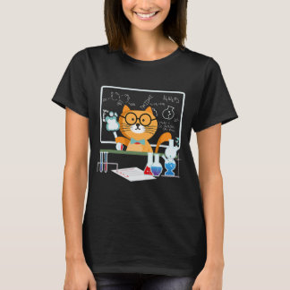 Camiseta Funny Science Cat Chemistry Teacher