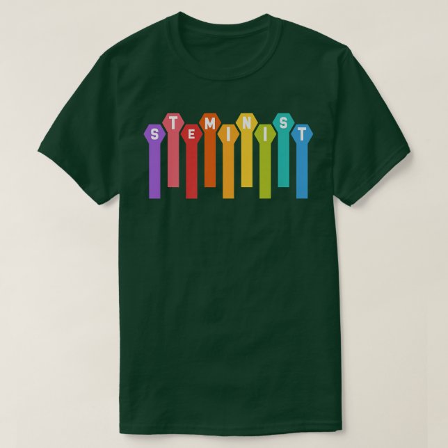 Camiseta Funny Science Steminist Stem Technology Teacher Pr (Diseño del anverso)