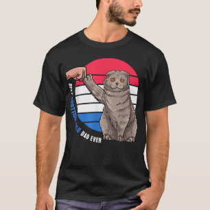 Camiseta Funny Scottish Fold Cat Propietario Mejor Pold D e