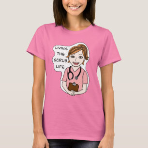 Camiseta Funny Scrubs Pun   Vida de enfermeras