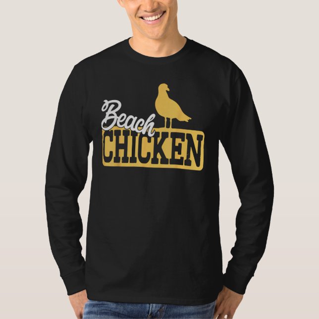 Camiseta Funny Seagull Beach Chicken (Anverso)