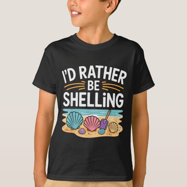 Camiseta Funny Seashell Design For Men Women Sea Shell Seas (Anverso)