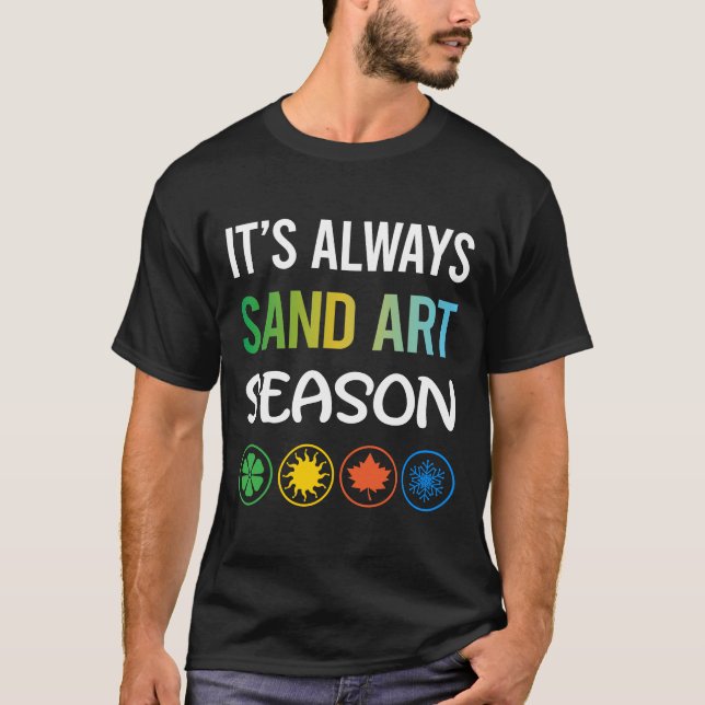 Camiseta Funny Season Sand Art (Anverso)