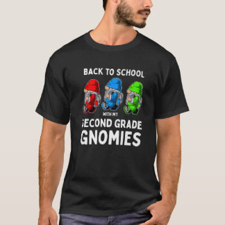 Camiseta Funny Second Grade Gnomies - Cute First Day Of Sch