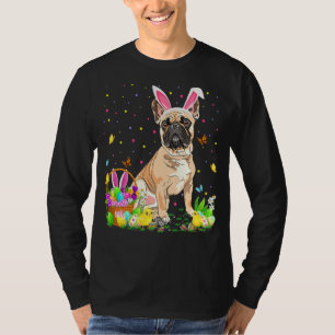 Camiseta Funny Semana Santa Caza Huevo Bulldog francés Pasc