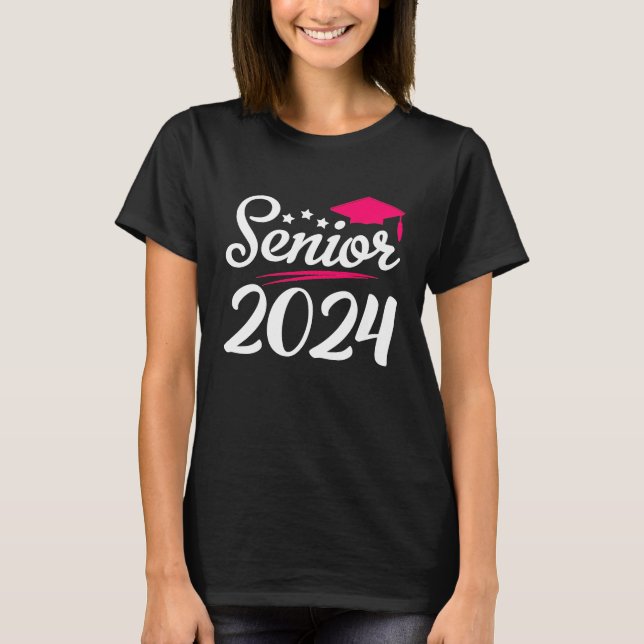 Camiseta Funny Senior 2024 Graduation Class of 2024 Girls T (Anverso)