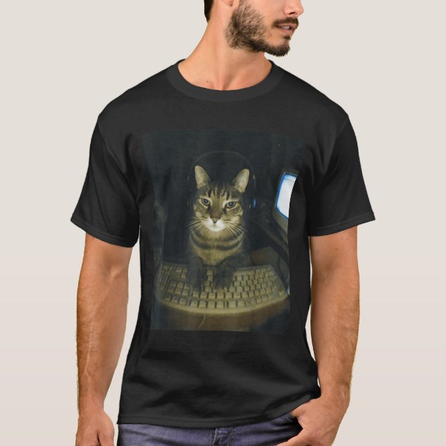 Camiseta Funny Serious Gamer Cat Lovers Stud Kitty Cat Meme (Anverso)