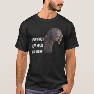 Camiseta Funny Setter Black Gordon Meme que olvidaste la ta