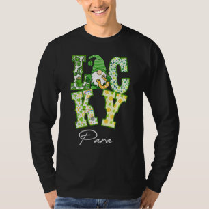 Camiseta Funny Shamrock Gnome Luck Para St Patricks Day Iri