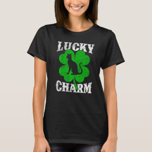 Camiseta Funny Shamrock Leaf Lucky Charm Sphynx Cat St Patr